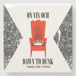 Op Vis Och marmer onderzetter