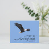 Op vleugels als Eagles Briefkaart (Staand voorkant)