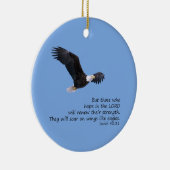 Op vleugels als Eagles Ornaming Keramisch Ornament (Rechts)