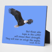 Op vleugels als Eagles Plaque Fotoplaat (Zijkant)