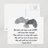 Op vleugels zoals Eagles - is 40:31 Briefkaart (Voorkant / Achterkant)