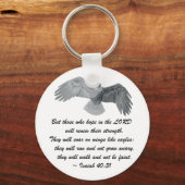 Op vleugels zoals Eagles - is 40:31 Sleutelhanger (Voorkant)