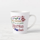 Op warme cacao en kerstmis latte mok (Rechts)