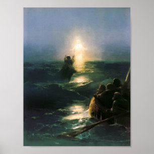 Op water lopen, drukt Ivan Aivazovsky af Poster