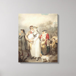 Op weg, 1799 (m/c over sporen van potlood op pa canvas afdruk
