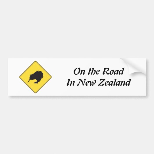 Op weg bumpersticker (Voorkant)
