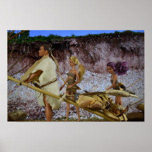 Op weg naar huis na de jacht. poster