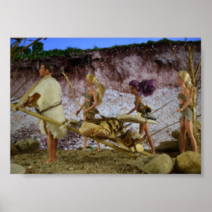 Op weg naar huis na de jacht. poster