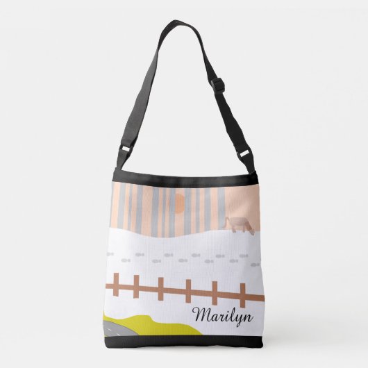 Op weg naar Sioux Herfsten: Crossbody Tas (Achterkant)