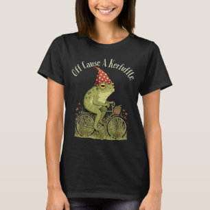 Op weg om een ophef te veroorzaken kikker grappig t-shirt