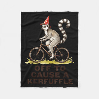 Op weg om een rel te schoppen Lemur Grappig Weirdc Fleece Deken