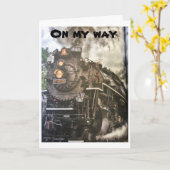 *** OP WEG OM TE ZEGGEN *** GELUKKIGE VERJAARDAG KAART (Gele Bloem)