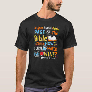 Op welke pagina van de bijbel staat hoe het water t-shirt
