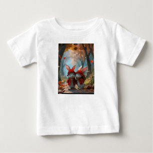 op wit T-shirt schattige twee kleine konijntjes