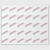 Op woensdag Draag we roze panty’s inpakpapier (Vlak)