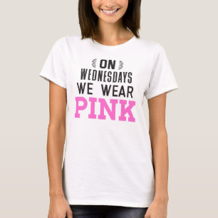 Op woensdag Draag we Roze T-shirt