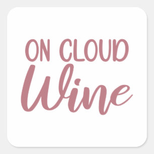 Op woldewijn - Bachelorette Party Bridal Wedding Vierkante Sticker
