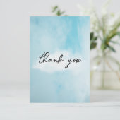 Op wolk 9 Bruidsmeisjesfeest Dromerige Lucht Bedankkaart (Staand voorkant)