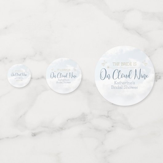 Op wolk negen Elegante moderne bruidsshowontbijt t Confetti (Voorkanten)