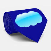 Op wolken gebaseerd symbool stropdas (Opgerold)