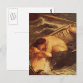 Op zee meermin & Zeeman Briefkaart (Voorkant / Achterkant)