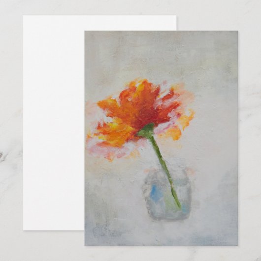 Op zichzelf bedankkaart (Voorkant / Achterkant)