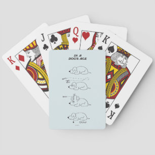 Op zijn hondjes pokerkaarten