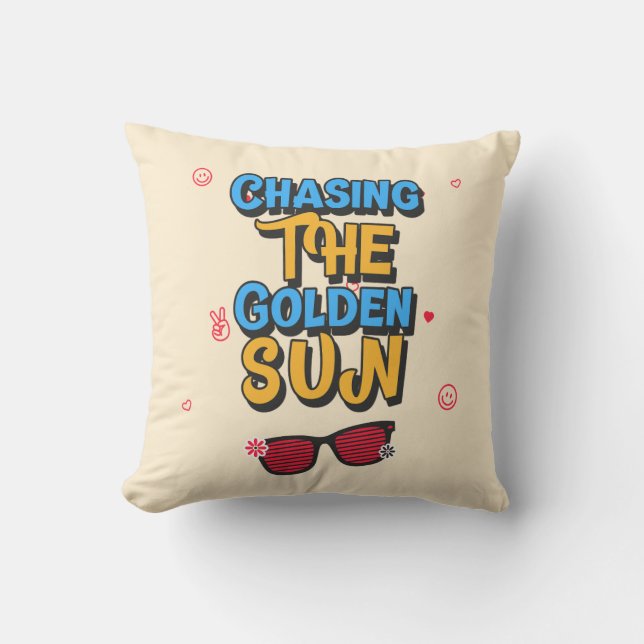 Op zoek naar de Golden Sun Kussen (Voorkant)