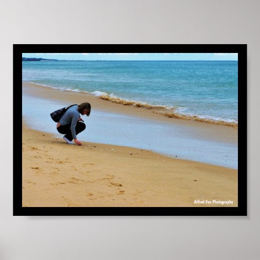 Op zoek naar de perfecte schelp poster (Voorkant)