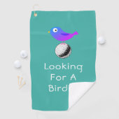 Op zoek naar een Birdie, DIY, Bird & Ball Art, Bla Golfhanddoek (Insitu)
