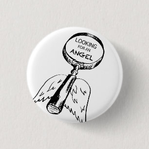 Op zoek naar een engel ronde button 3,2 cm