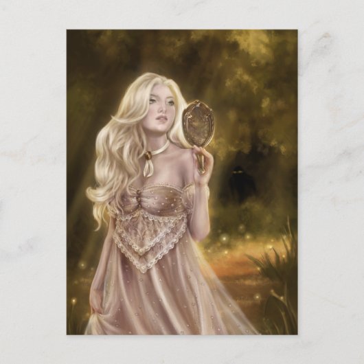 Op zoek naar feeën briefkaart (Voorkant)