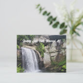 Op zoek naar glazen Herfsten Brevard North Carolin Briefkaart (Staand voorkant)