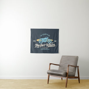 Op zoek naar perfecte golven Poster Wandkleed