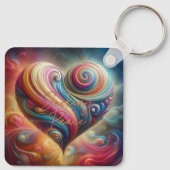 Op zoek naar vrede sleutelhanger (Achterkant)