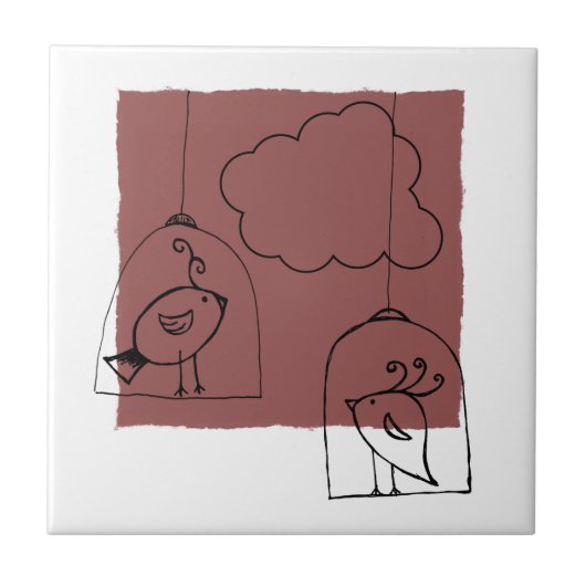 Op zoek naar vrijheid tegeltje (Voorkant)