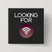 Op zoek naar Wifi Vierkante Button 5,1 Cm (Voorkant)