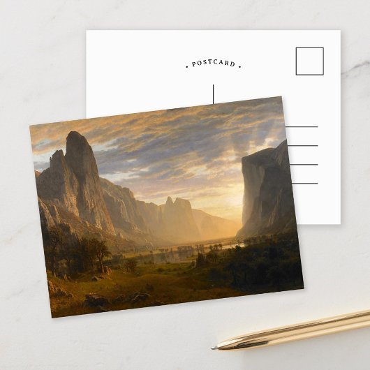 Op zoek naar Yosemite Valley | Albert Bierstadt Briefkaart