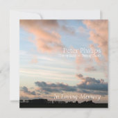 Op zondag 3 kondiging van de vreedzame herdenkings kaart (Voorkant)