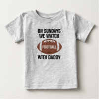 Op zondag kijken we Football met papa T-shirt