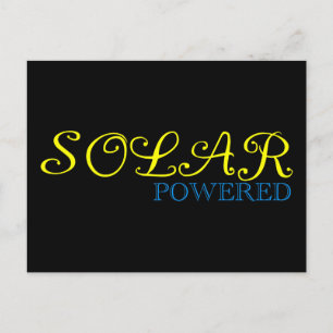 op zonne-energie briefkaart