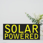 op zonne-energie kaart (Staand voorkant)