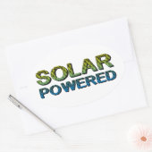 op zonne-energie ovale sticker (Envelop)