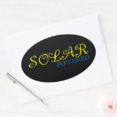 op zonne-energie ovale sticker (Envelop)
