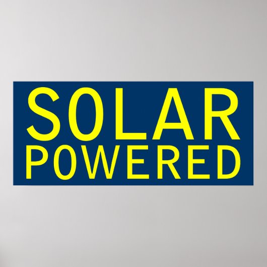 op zonne-energie poster (Voorkant)