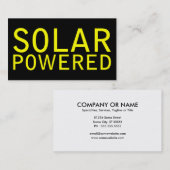 op zonne-energie visitekaartje (Voorkant / Achterkant)