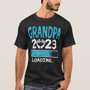 Opa 2023 Nieuwe opa laden om te worden T-shirt