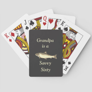 Opa 60ste verjaardag pokerkaarten