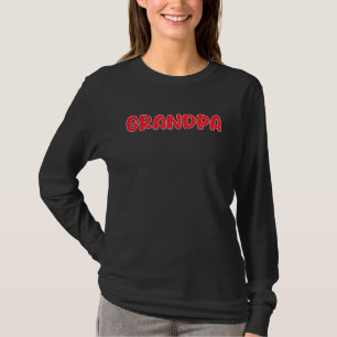 Opa Aardbei Patroon Vader Dag Aardbei T-shirt