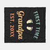 Opa Abuelo Nonno Gramps First Time Grandpa Fleece Deken (Voorkant (Horizontaal))